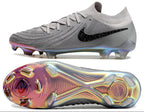 Phantom Luna Elite NU Low-top Super A Men's Full Knit Waterproof FG Soccer Shoes - Gray/Black