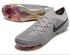 Phantom Luna Elite NU Low-top Super A Men's Full Knit Waterproof FG Soccer Shoes - Gray/Black