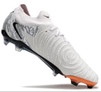 Phantom Luna Elite NU Low-top Super A Men's Full Knit Waterproof FG Soccer Shoes - Gray/Black/Orange