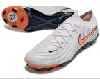 Phantom Luna Elite NU Low-top Super A Men's Full Knit Waterproof FG Soccer Shoes - Gray/Black/Orange