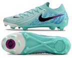 Phantom Luna Elite NU Low-top Super A Men's Full Knit Waterproof FG Soccer Shoes - Green/Blue/White/Black