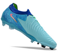Phantom Luna Elite NU Low-top Super A Men's Full Knit Waterproof FG Soccer Shoes - Green Glow/Blue/Pink