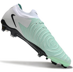 Phantom Luna Elite NU Low-top Super A Men's Full Knit Waterproof FG Soccer Shoes - Light Green/White/Black