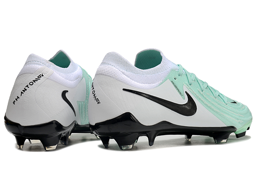 Phantom Luna Elite NU Low-top Super A Men's Full Knit Waterproof FG Soccer Shoes - Light Green/White/Black