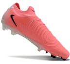 Phantom Luna Elite NU Low-top Super A Men's Full Knit Waterproof FG Soccer Shoes - Light Pink/Black