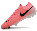 Phantom Luna Elite NU Low-top Super A Men's Full Knit Waterproof FG Soccer Shoes - Light Pink/Black