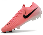 Phantom Luna Elite NU Low-top Super A Men's Full Knit Waterproof FG Soccer Shoes - Light Pink/Black