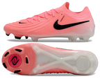 Phantom Luna Elite NU Low-top Super A Men's Full Knit Waterproof FG Soccer Shoes - Light Pink/Black