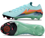 Phantom Luna Elite NU Low-top Super A Men's Full Knit Waterproof FG Soccer Shoes - Mint/Atomic Red/Off Noir