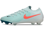 Phantom Luna Elite NU Low-top Super A Men's Full Knit Waterproof FG Soccer Shoes - Mint/Red/Blue/White