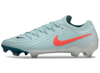 Phantom Luna Elite NU Low-top Super A Men's Full Knit Waterproof FG Soccer Shoes - Mint/White/Red