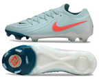 Phantom Luna Elite NU Low-top Super A Men's Full Knit Waterproof FG Soccer Shoes - Mint/White/Red