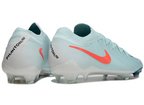 Phantom Luna Elite NU Low-top Super A Men's Full Knit Waterproof FG Soccer Shoes - Mint/White/Red