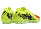 Phantom Luna Elite NU Low-top Super A Men's Full Knit Waterproof FG Soccer Shoes - Neon Yellow/Black/Orange