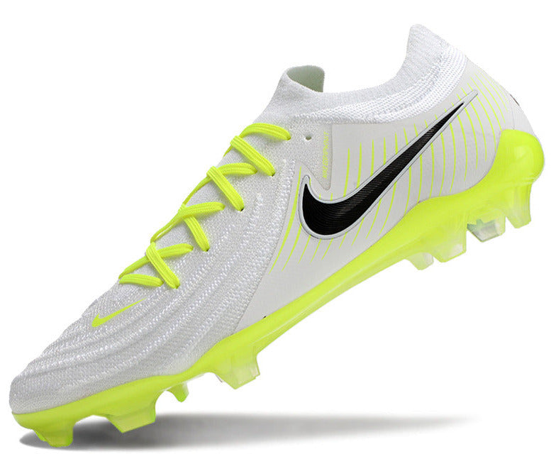 Phantom Luna Elite NU Low-top Super A Men's Full Knit Waterproof FG Soccer Shoes - Neon Yellow/White/Black