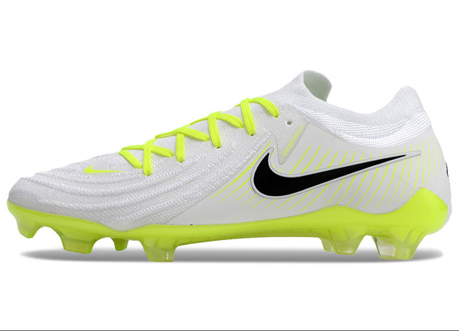 Phantom Luna Elite NU Low-top Super A Men's Full Knit Waterproof FG Soccer Shoes - Neon Yellow/White/Black