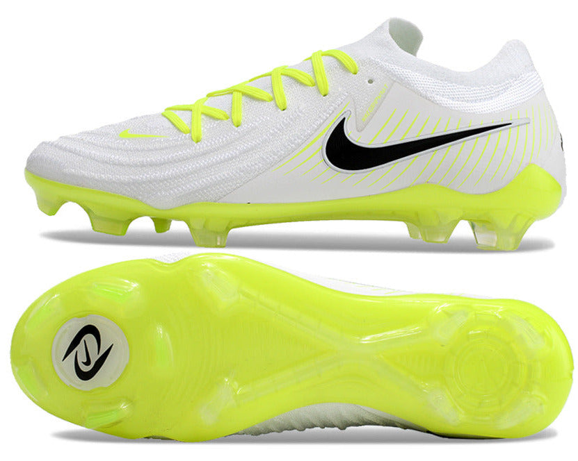 Phantom Luna Elite NU Low-top Super A Men's Full Knit Waterproof FG Soccer Shoes - Neon Yellow/White/Black