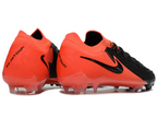 Phantom Luna Elite NU Low-top Super A Men's Full Knit Waterproof FG Soccer Shoes - Orange/Black