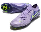 Phantom Luna Elite NU Low-top Super A Men's Full Knit Waterproof FG Soccer Shoes - Purple Agate/Green