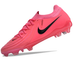 Phantom Luna Elite NU Low-top Super A Men's Full Knit Waterproof FG Soccer Shoes - Sunset Pulse / Black / Crimson Tint