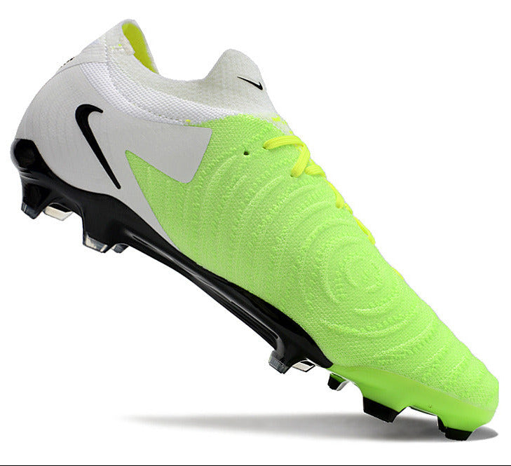 Phantom Luna Elite NU Low-top Super A Men's Full Knit Waterproof FG Soccer Shoes - Volt/White/Black
