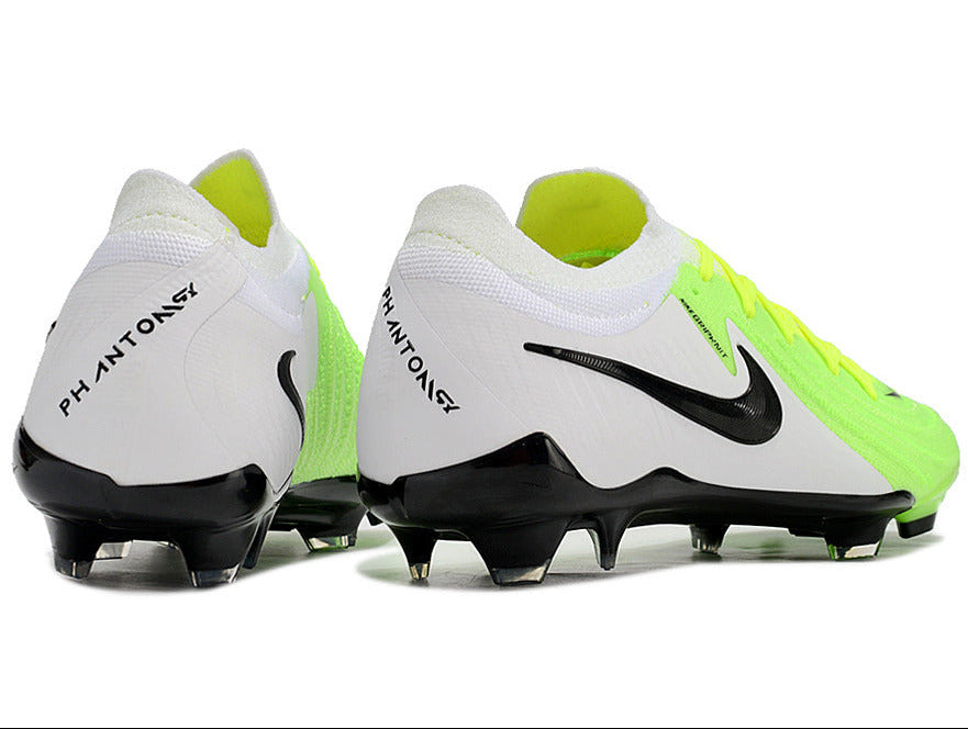 Phantom Luna Elite NU Low-top Super A Men's Full Knit Waterproof FG Soccer Shoes - Volt/White/Black