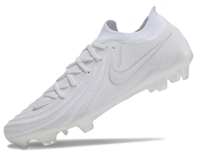 Phantom Luna Elite NU Low-top Super A Men's Full Knit Waterproof FG Soccer Shoes - White