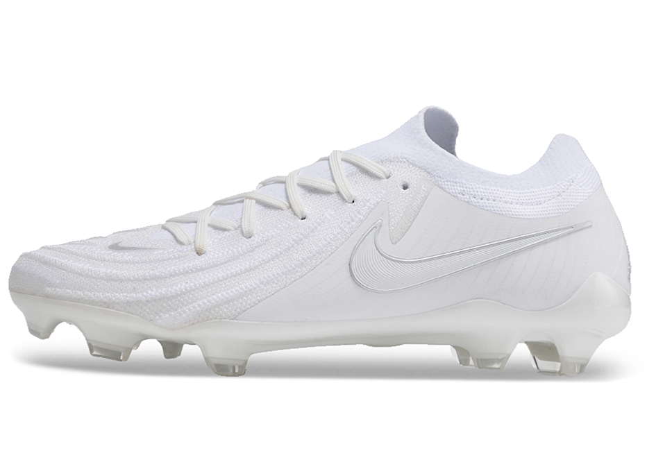 Phantom Luna Elite NU Low-top Super A Men's Full Knit Waterproof FG Soccer Shoes - White