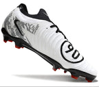 Phantom Luna Elite NU Low-top Super A Men's Full Knit Waterproof FG Soccer Shoes - White/Black/Gray/Red