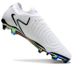 Phantom Luna Elite NU Low-top Super A Men's Full Knit Waterproof FG Soccer Shoes - White/Black/Green