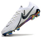 Phantom Luna Elite NU Low-top Super A Men's Full Knit Waterproof FG Soccer Shoes - White/Black/Green