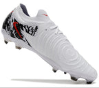 Phantom Luna Elite NU Low-top Super A Men's Full Knit Waterproof FG Soccer Shoes - White/Black/Red