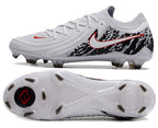 Phantom Luna Elite NU Low-top Super A Men's Full Knit Waterproof FG Soccer Shoes - White/Black/Red