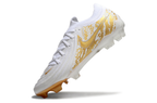 Phantom Luna Elite NU Low-top Super A Men's Full Knit Waterproof FG Soccer Shoes - White/Gold