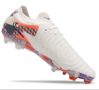 Phantom Luna Elite NU Low-top Super A Men's Full Knit Waterproof FG Soccer Shoes - White/Orange/Light Zitron