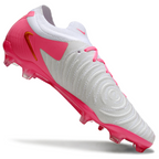 Phantom Luna Elite NU Low-top Super A Men's Full Knit Waterproof FG Soccer Shoes - White/Pink/Gold