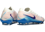 Phantom Luna Elite NU Low-top Super A Men's Full Knit Waterproof FG Soccer Shoes - White/Pink/Violet/Blue