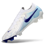 Phantom Luna Elite NU Low-top Super A Men's Full Knit Waterproof FG Soccer Shoes - White/Purple/Jade