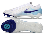 Phantom Luna Elite NU Low-top Super A Men's Full Knit Waterproof FG Soccer Shoes - White/Purple/Jade