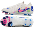 Phantom Luna Elite NU Low-top Super A Men's Full Knit Waterproof FG Soccer Shoes - White/Red/Yellow/Blue