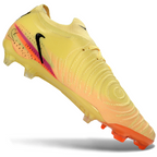Phantom Luna Elite NU Low-top Super A Men's Full Knit Waterproof FG Soccer Shoes - Yellow/Peach Fusion/Sunrise Glow