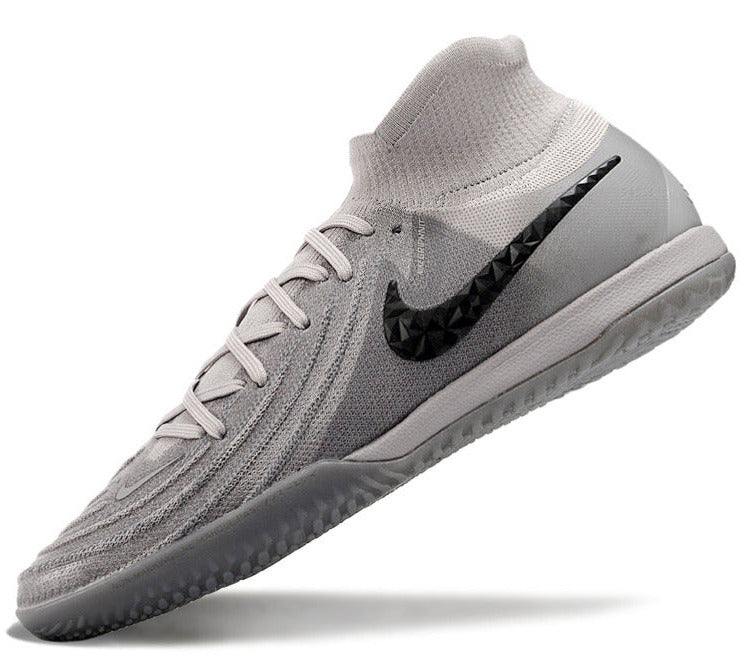 Phantom Luna Elite NU Men's Full Knit Anti-Level MD Soccer Shoes - Gray/Black
