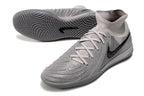 Phantom Luna Elite NU Men's Full Knit Anti-Level MD Soccer Shoes - Gray/Black