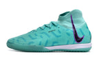 Phantom Luna Elite NU Men's Full Knit Anti-Level MD Soccer Shoes - Green/Black/Fuchsia Dream