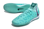 Phantom Luna Elite NU Men's Full Knit Anti-Level MD Soccer Shoes - Green/Black/Fuchsia Dream