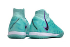 Phantom Luna Elite NU Men's Full Knit Anti-Level MD Soccer Shoes - Green/Black/Fuchsia Dream