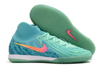 Phantom Luna Elite NU Men's Full Knit Anti-Level MD Soccer Shoes - Green/Blue/Pink