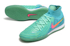 Phantom Luna Elite NU Men's Full Knit Anti-Level MD Soccer Shoes - Green/Blue/Pink