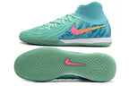 Phantom Luna Elite NU Men's Full Knit Anti-Level MD Soccer Shoes - Green/Blue/Pink