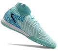 Phantom Luna Elite NU Men's Full Knit Anti-Level MD Soccer Shoes - Green/Blue/Silver/Black
